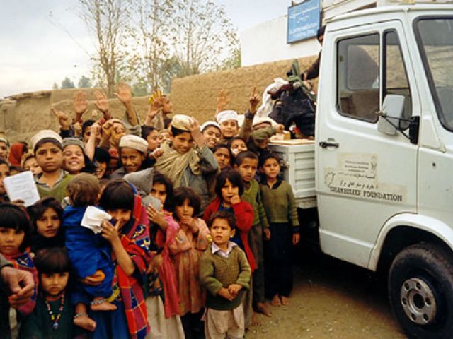 Ankunft der Spenden in Peschawar