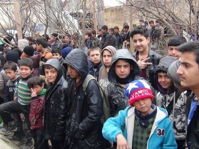 Zusammentreffen der Kinder und Familien Im Februar 2017